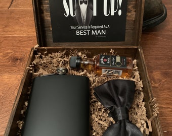 Caja de regalo para padrinos de boda