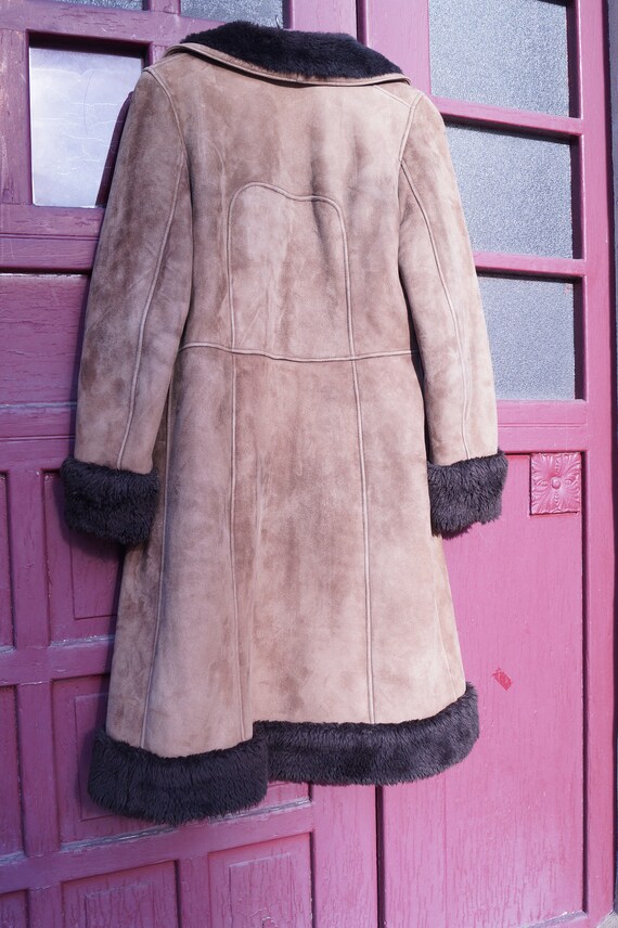 True Vintage Velour Leather/ Suede Winter Sheep F… - image 8