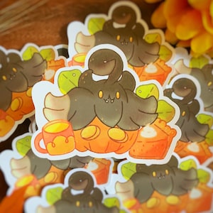 Pumpka-Pie Poke Inspired Sticker | Fall Pumpkin Pie Cute Weatherproof Sticker