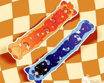 Long Furby Sun & Moon Extra Large 6.5" Sticker
