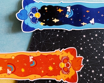 Long Furby Sun & Moon Extra Large 6.5" Sticker