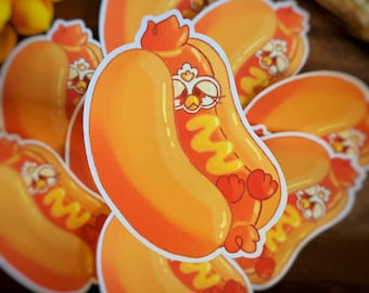 Long Furby Hot Dog Sticker | 90s Nostalgia, Vintage Toy