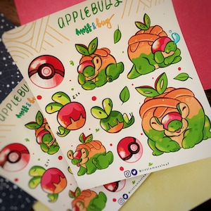 Applebuds, Poke Inspired Sticker Sheet