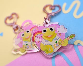 Rainbow Connection, Baby Frog Puppet 2" Keychain