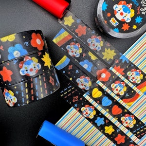 Silly Clown Washi Tape | Scrapbooking Journal Decorative Tape