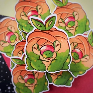 Apple Buddy Poke Inspired Sticker