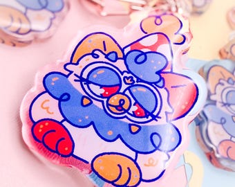 Clown Furby | Cute 90s Nostalgia Jester 2" Keychain