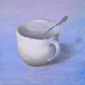 Tasse à thé avec cuillère - Tableaux