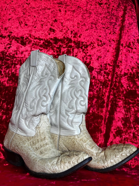 Creme Colored BBB Cowboy Boots