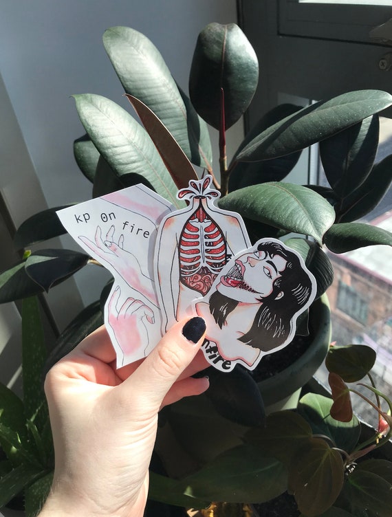 Horror / Gore / Skeleton Vinyl Sticker Mini Pack 3 stickers Etsy