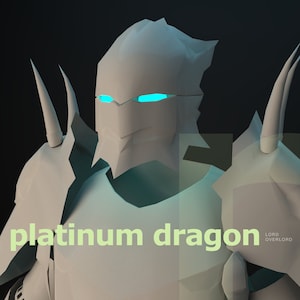 Platinum Dragon Lord Inspired - DIY Cosplay Pepakura Template