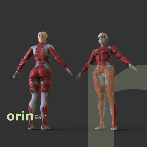 Orin the Red Inspired - DIY Cosplay Pepakura Foam Template