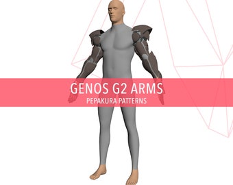 Genos G2 Arms - Cosplay Pepakura Foam Templates