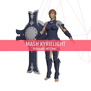 Mash Kyrielight - DIY Cosplay Pepakura Foam Template