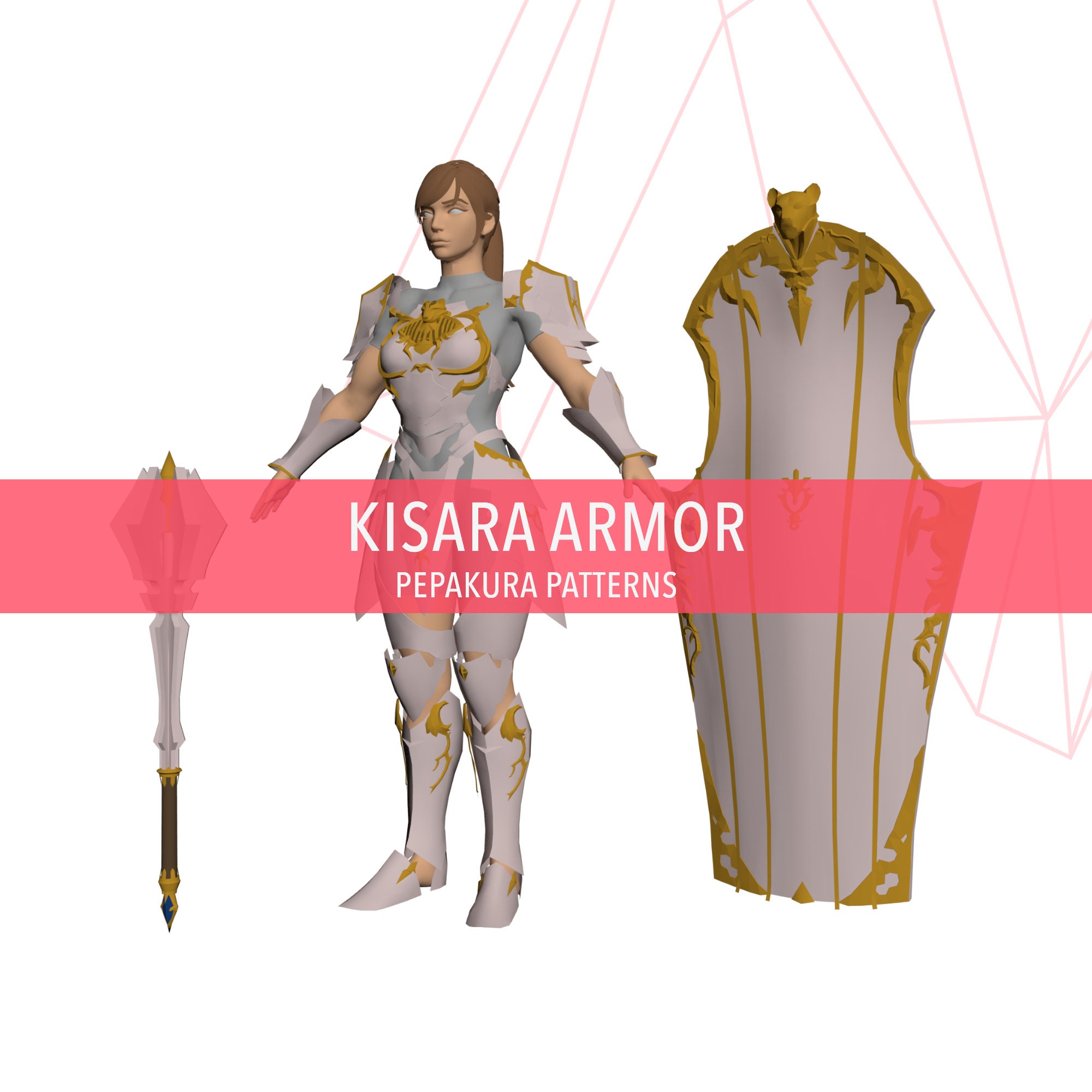 Kisara's Armor DIY Cosplay Pepakura Foam Template - Etsy
