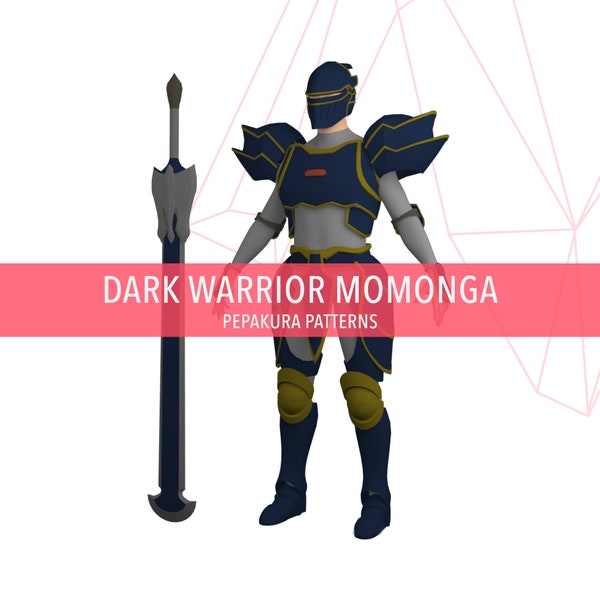 Dark Warrior Momon - Cosplay Pepakura Foam Template