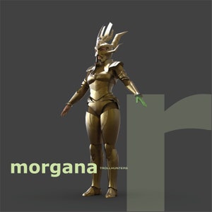Morgana Le Fay Armor - DIY Cosplay Pepakura Foam Template