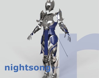 Nightsong Inspired - DIY Cosplay Pepakura Foam Template