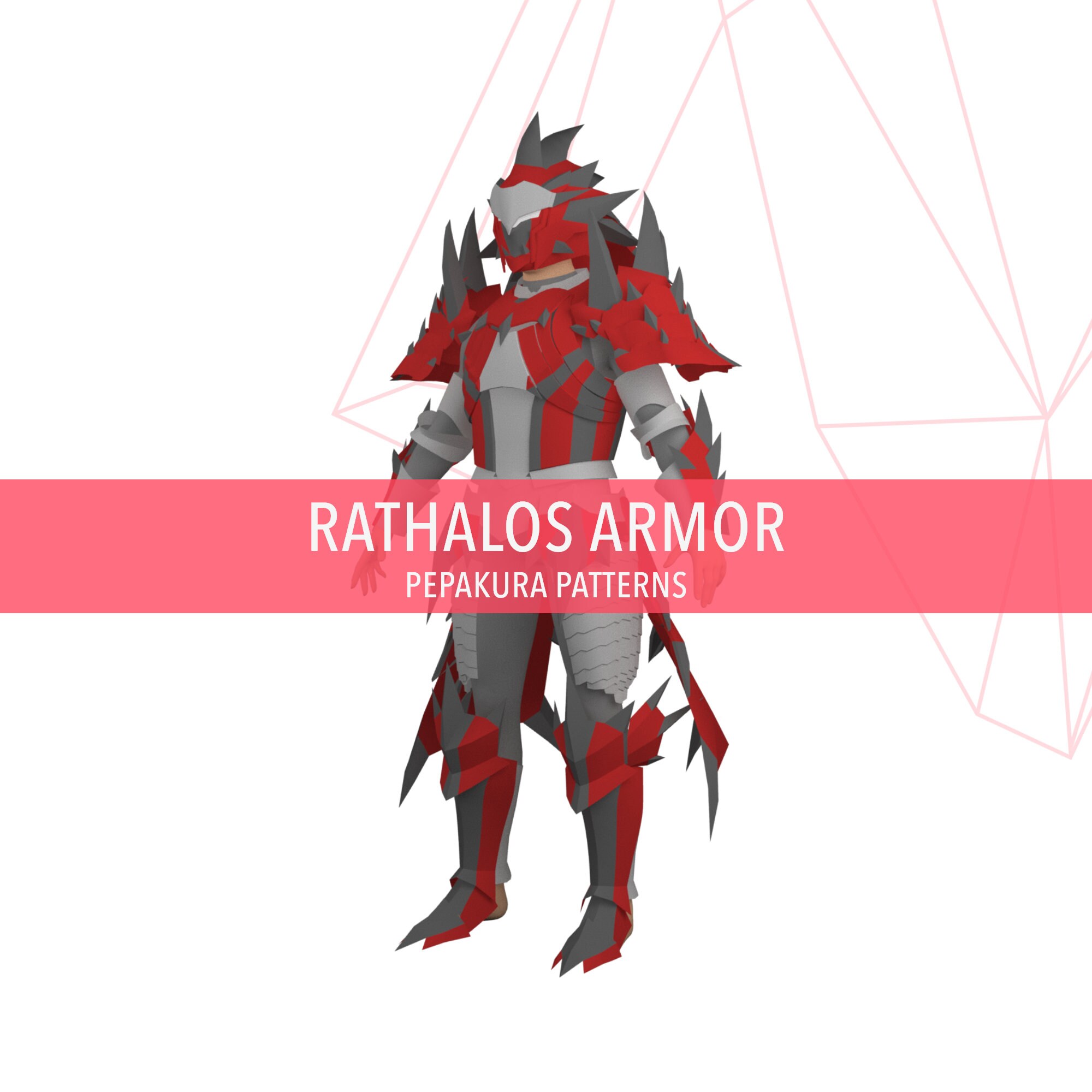 Rathalos Armor Cosplay Pepakura Foam Template - Etsy