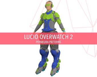 Lucio OW2 Armor - DIY Cosplay Pepakura Foam Template