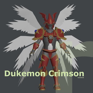 Dukemon Crimson Mode - DIY Cosplay Pepakura Foam Templates