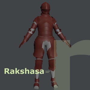 Rakshasa Armor - DIY Cosplay Pepakura Foam Templates