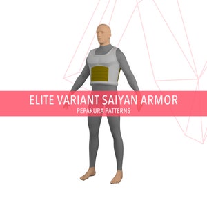Saiyajin Elite Variante Rüstung - DIY Cosplay Pepakura Foam Vorlage