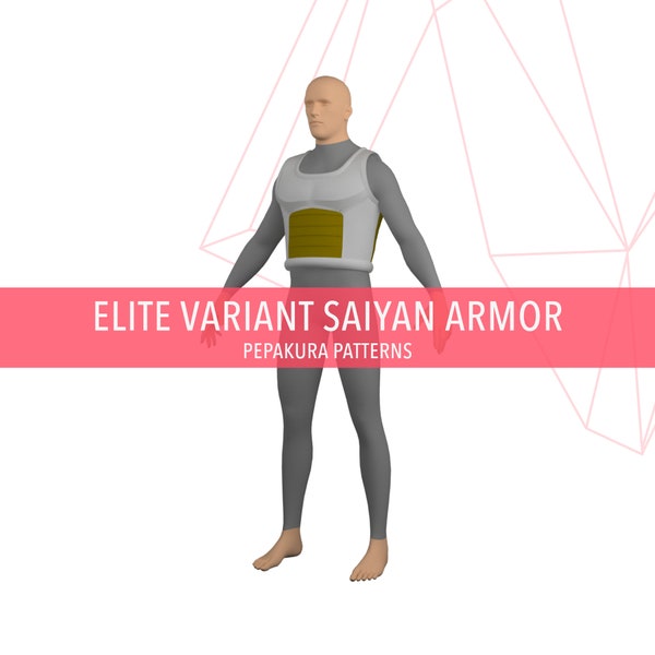 Saiyan Elite Variant Armor - DIY Cosplay Pepakura Foam Template