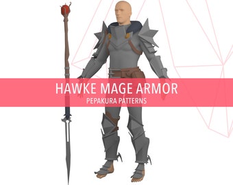 Hawke Mage Armor - DIY Cosplay Pepakura Foam Template