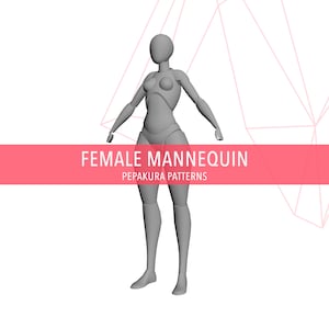 Mannequin Female Base - DIY Pepakura Foam Template