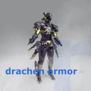 Drachen Male Armor - DIY Cosplay Pepakura Foam Template