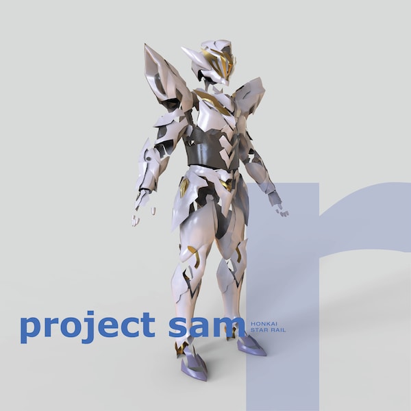 Inspiré du projet SAM - Modèle en mousse Pepakura cosplay DIY