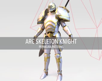 Arc Skeleton Knight in Another World Armor - Cosplay Pepakura Foam Template