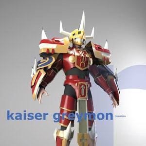 Kaiser Greymon - DIY Cosplay Pepakura Foam Template