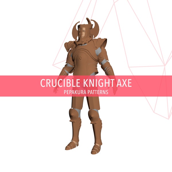 Crucible Knight Axe Armor - DIY Cosplay Pepakura Foam Template