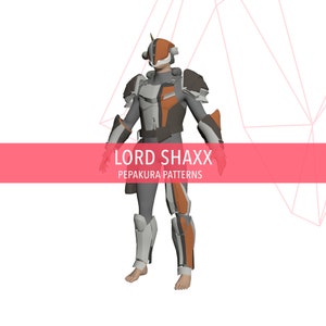 Lord Shaxx - Modello in schiuma Pepakura Cosplay fai da te
