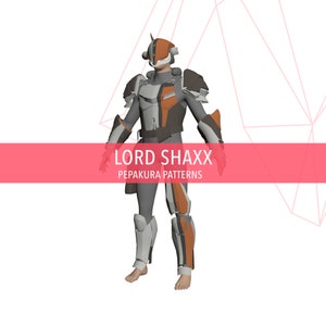 Lord Shaxx - DIY Cosplay Pepakura Foam Template