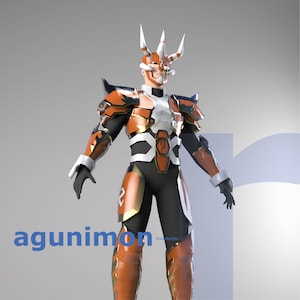 Agunimon - DIY Cosplay Pepakura Foam Template
