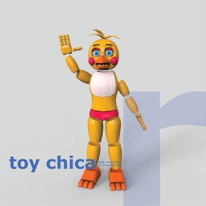 Toy Chica Animatronic - DIY Cosplay Pepakura Foam Template
