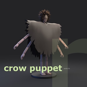 Kankuro Crow Puppet - DIY Cosplay Pepakura Foam Template