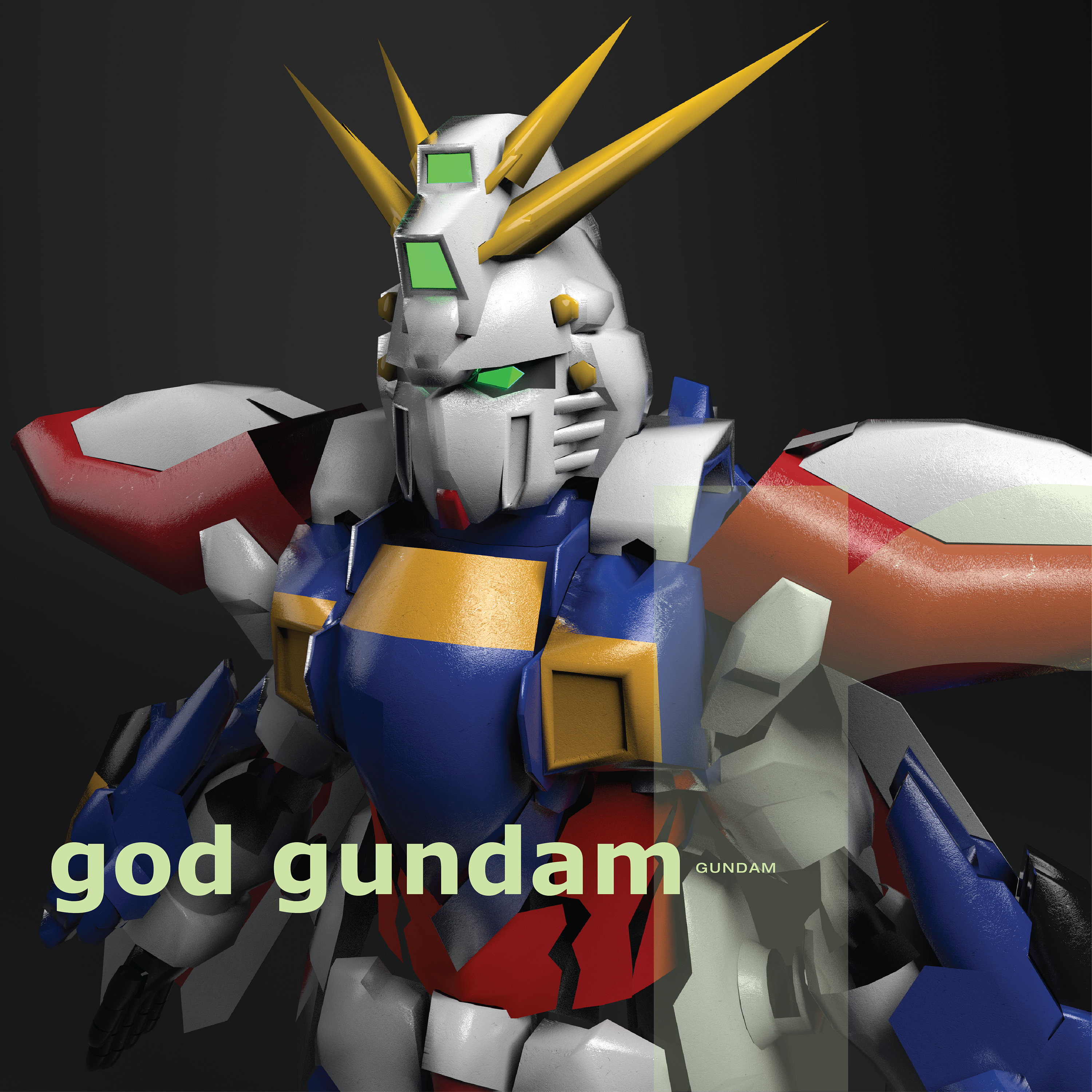 God Gundam inspiriert - DIY Cosplay Pepakura Foam Vorlage