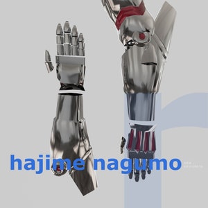 Nagumo Cyber Arm - DIY Cosplay Pepakura Foam Template