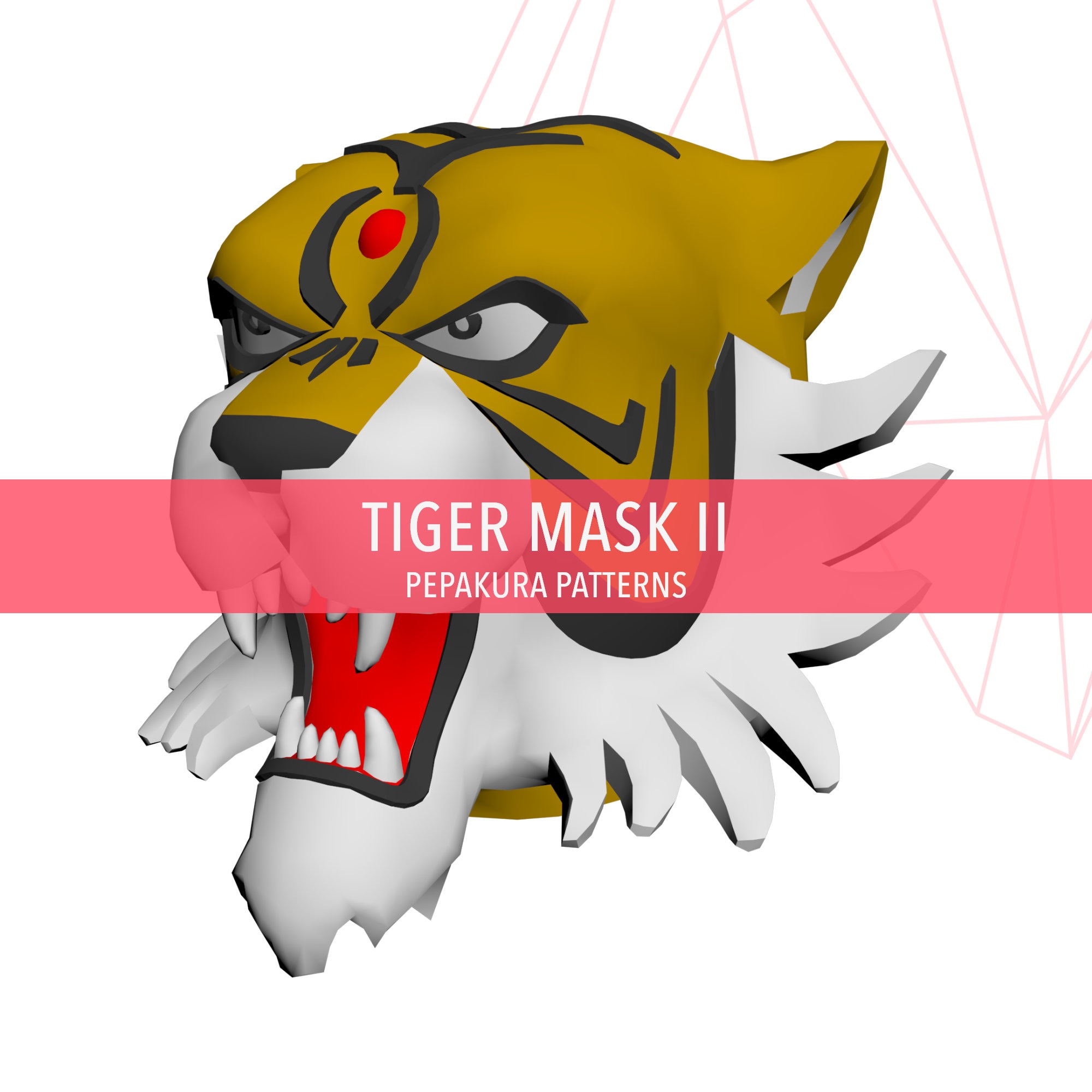 Buy Tiger Mask II Wrestling Cosplay Pepakura Foam Template Online