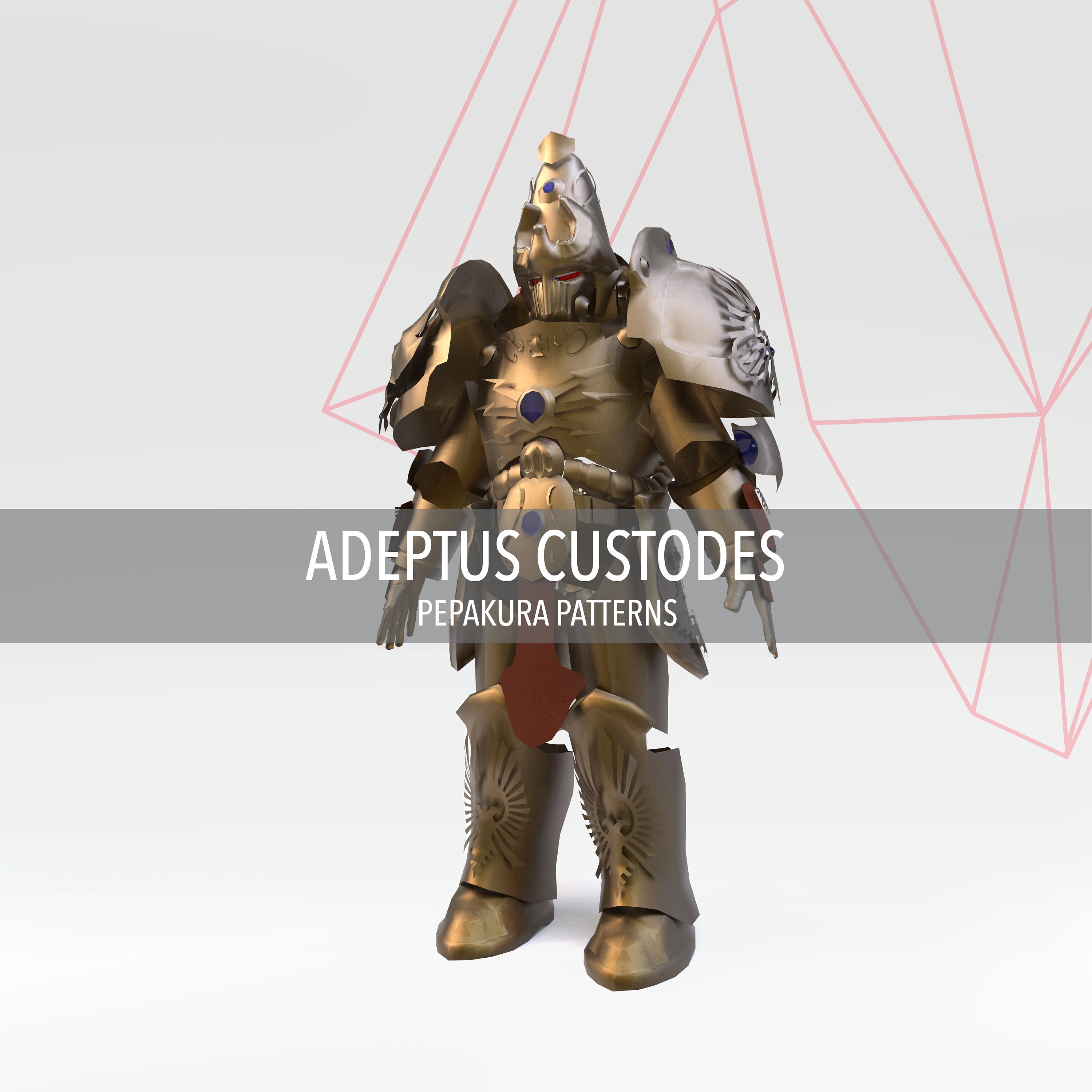WH40K Custodes Inspired DIY Cosplay Pepakura Foam Templates Etsy