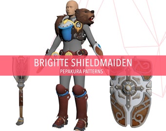 Brigitte Shieldmaiden - Cosplay Pepakura Foam Template
