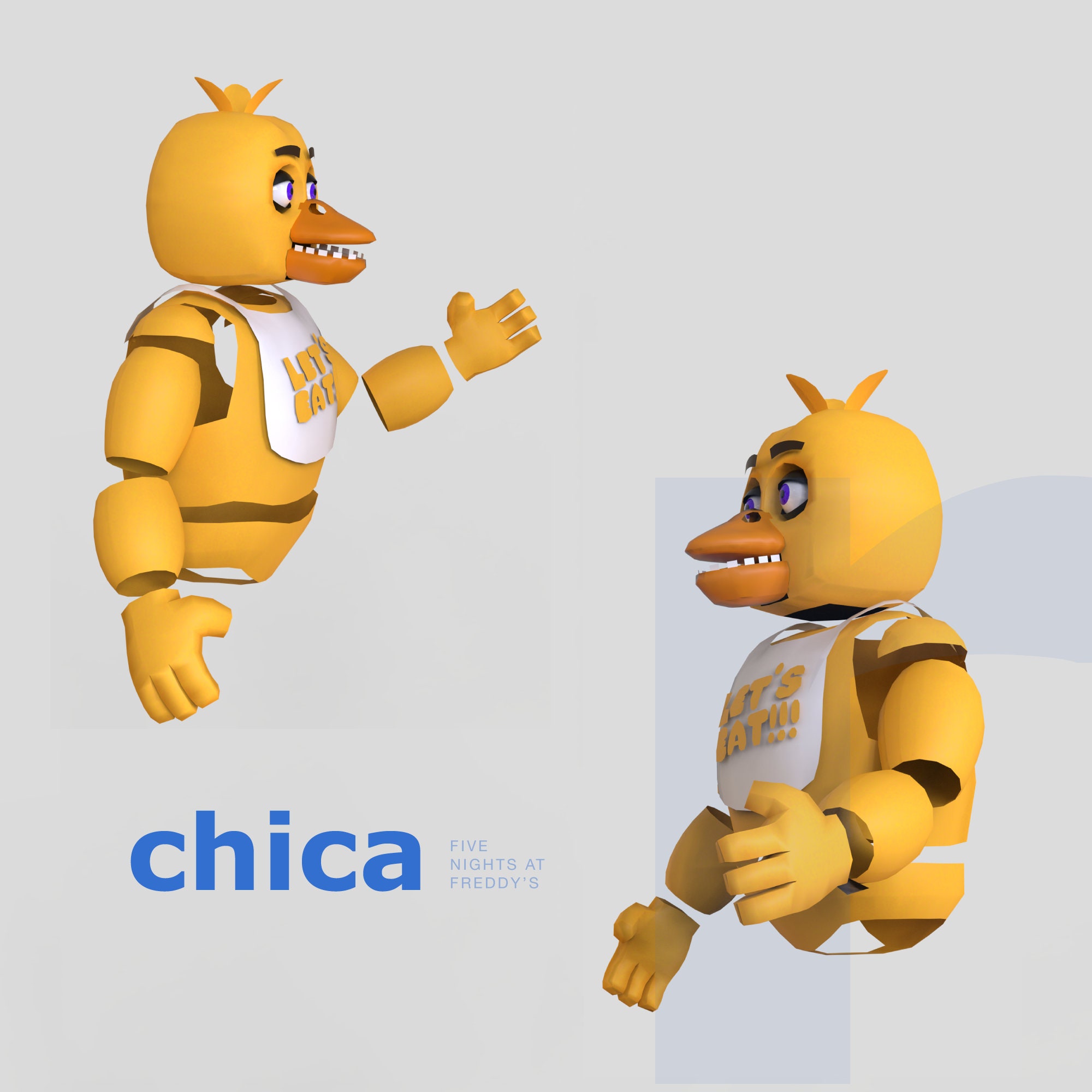 Toy Chica Papercraft (done, kinda) : r/fivenightsatfreddys