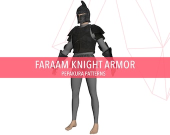 Faraam Knight - DIY Cosplay Pepakura Foam Template