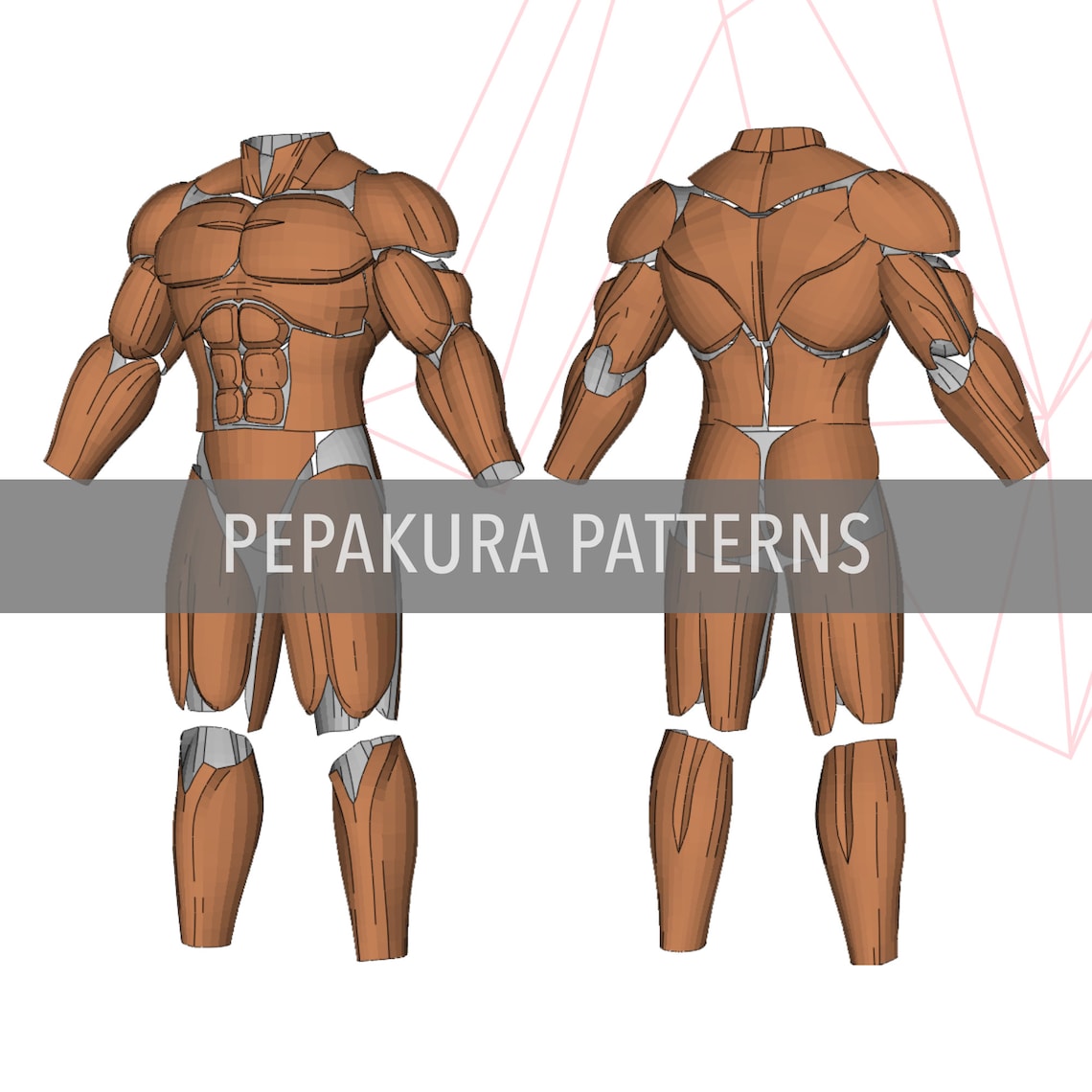 Muscle Body Suit Cosplay Pepakura Foam Template Etsy Muscle Body Suit Cosplay Pepakura Foam Template Etsy