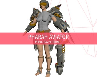 Pharah Aviator Armor - DIY Cosplay Pepakura Foam Template