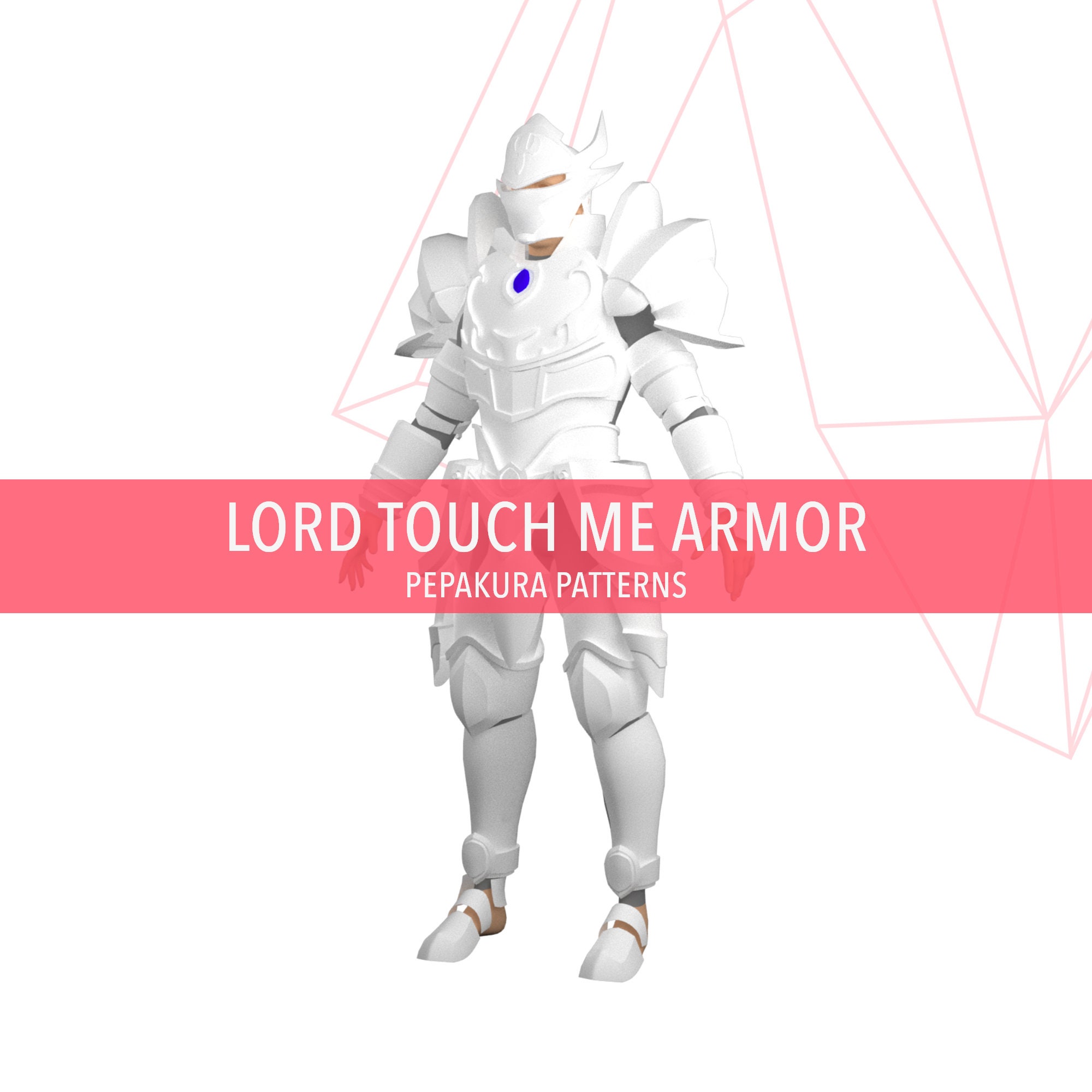 Lord Touch Me Armor Overlord Cosplay Pepakura Foam Template Etsy